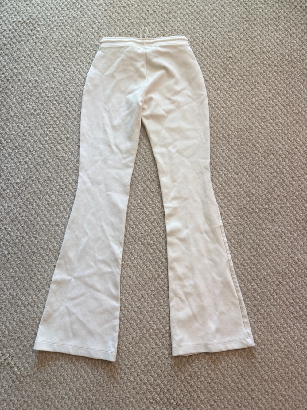 ZARA Cream Flared Knit Lounge Pants SIZE: SMALL - Picture 6 of 8